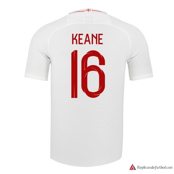 Camiseta Seleccion Inglaterra Primera equipación Keane 2018 Blanco